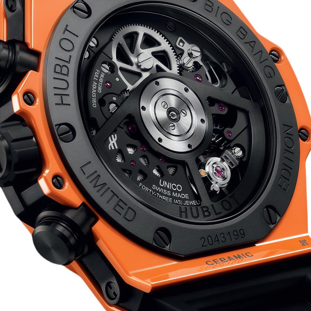 Hublot Big Bang Unico Vibrant Orange Wrist Watch