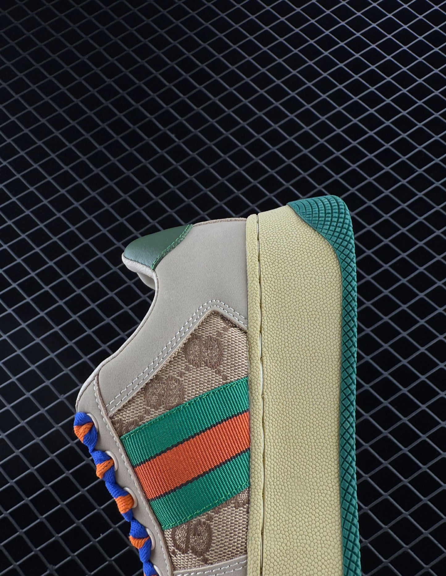 Gucci Jacquard Fabric Upper Material Sneakers