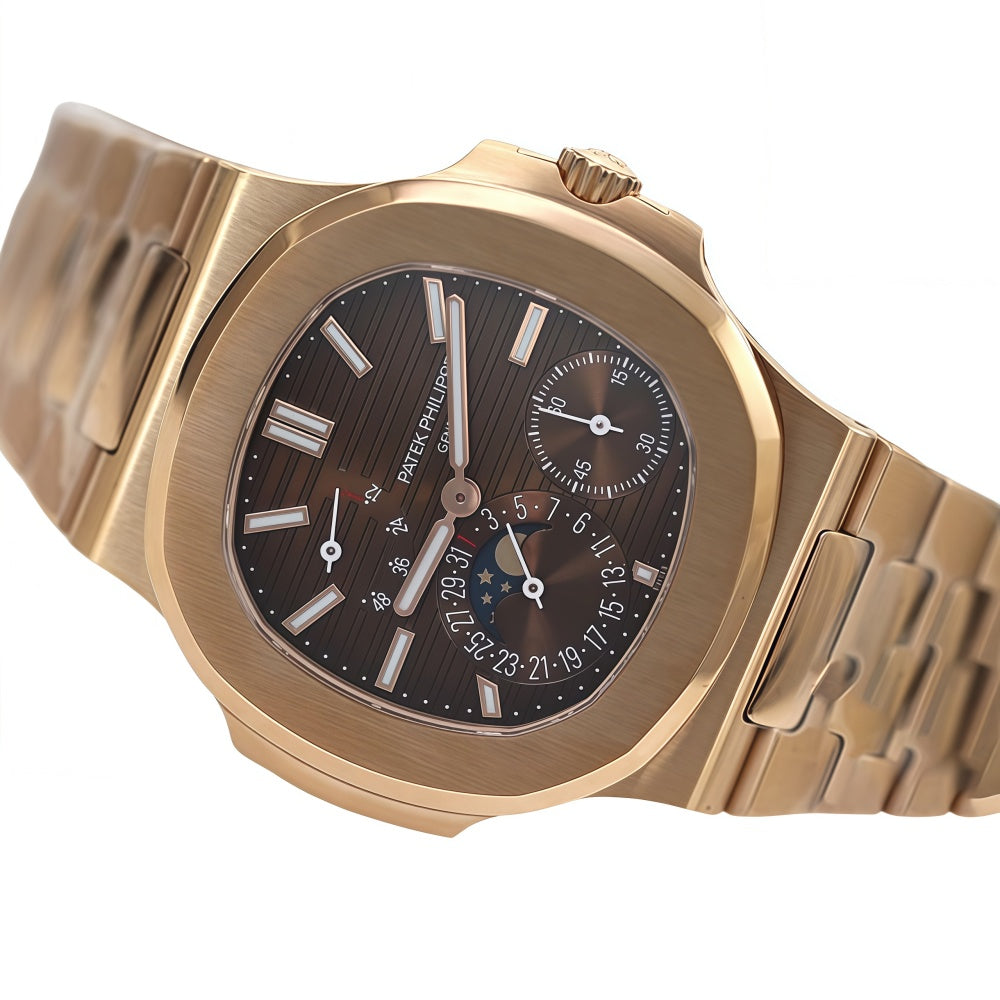 Patek Philippe Nautilus Annual Calendar Rose Gold Brown Dial 5712/1R-001