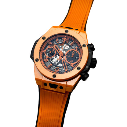 Hublot Big Bang Unico Vibrant Orange Wrist Watch