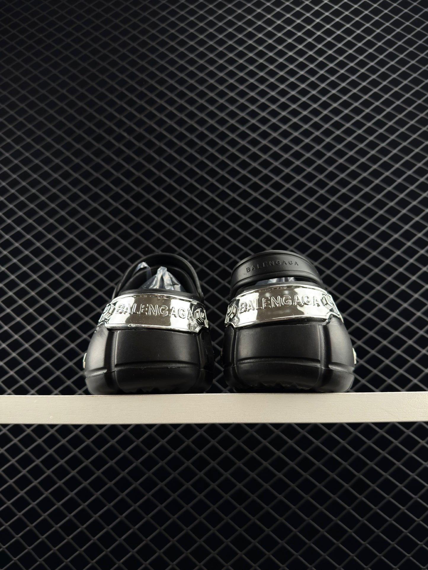 Balenciaga Hardcrocs Black Slip-on Round Toe Crocs