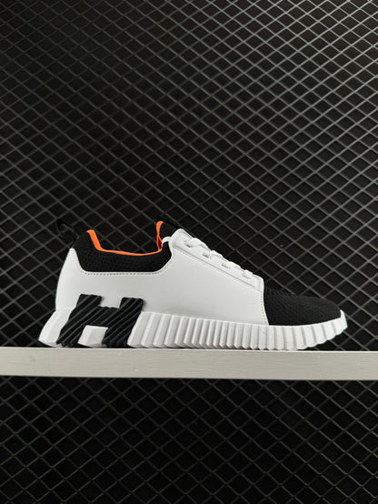 Hermes Bouncing Mesh Lace-up Round Toed Low-Top Life Casual Shoes