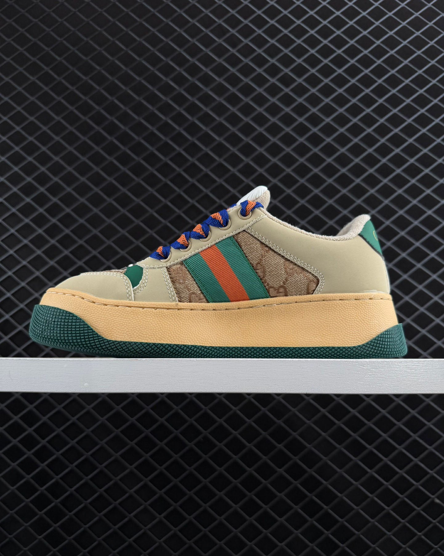 Gucci Super Soft Suede And Nubuck Calfskin Combination Sneakers