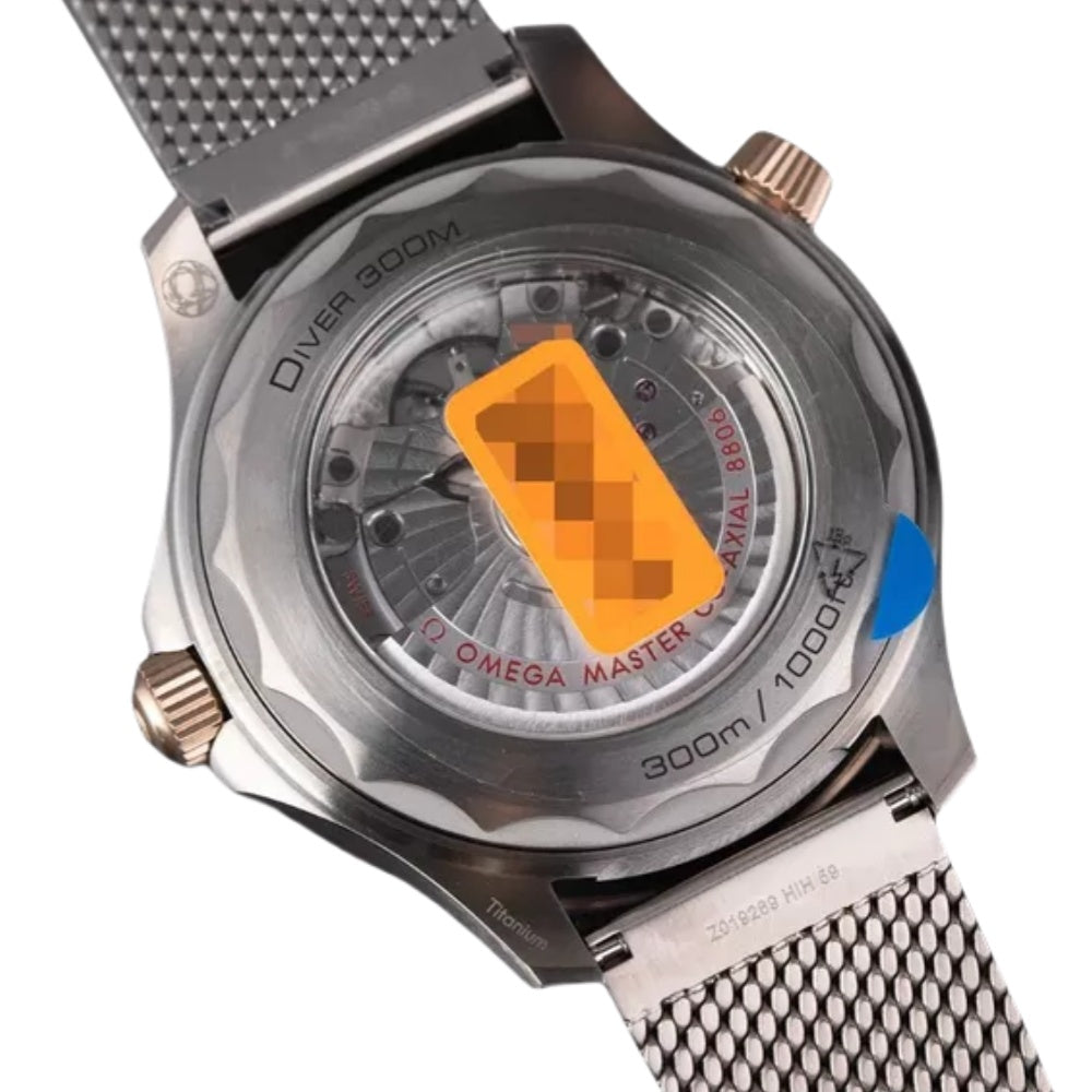 Omega Seamaster Diver Green Dial Titanium Bronze Gold 210.90.42.20.10.001 NEW