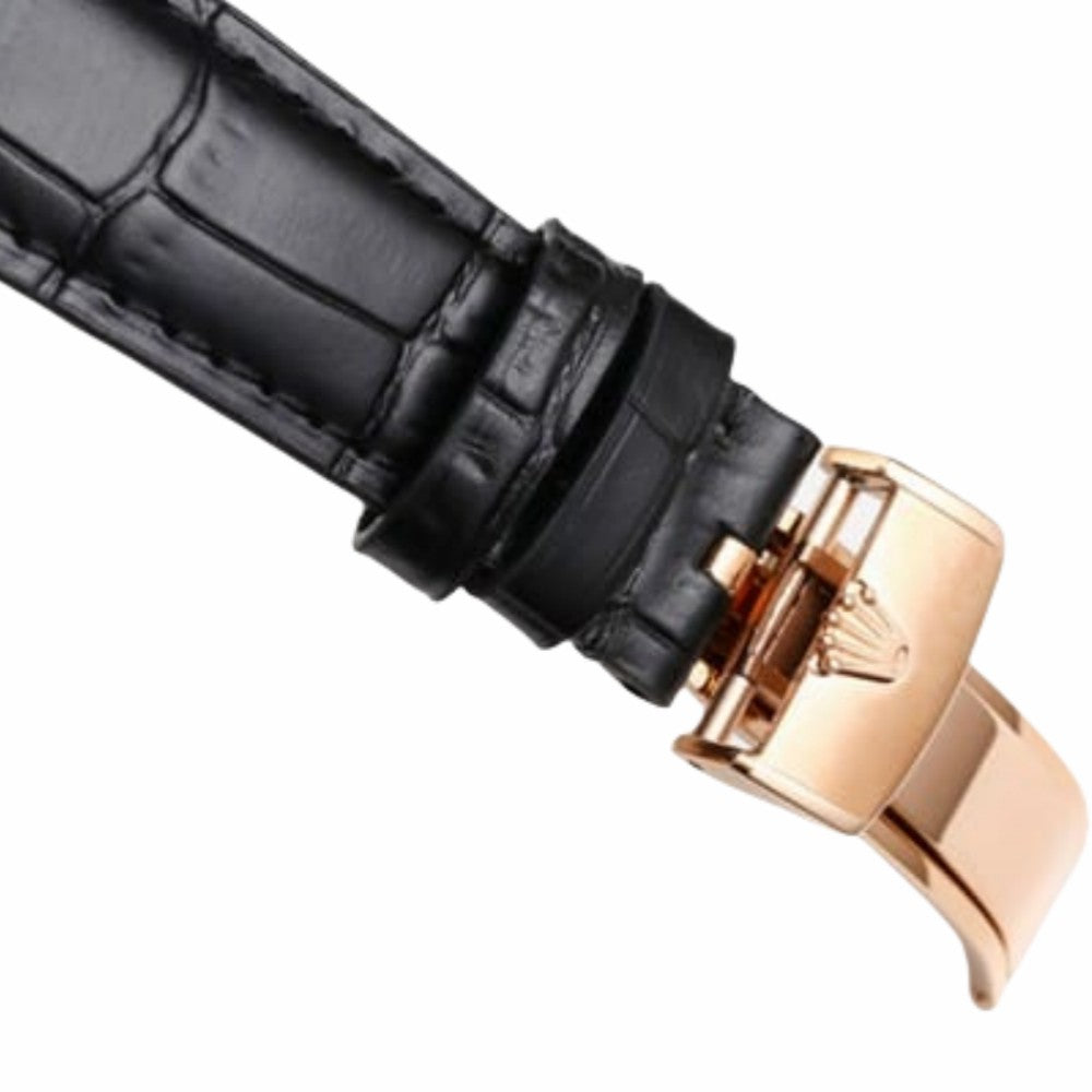 Rolex Cellini Moonphase White Dial Rose Gold Mens Watch 50535