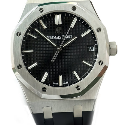 Audemars Piguet Royal Oak 41mm Wrist Watch with Black Rubber Strap