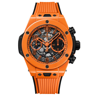Hublot Big Bang Unico Vibrant Orange Wrist Watch