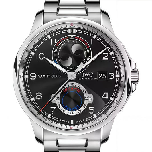 IWC Portugal Yacht Club Moon And Tide 44.6mm Black Dial, IW344002 Watch
