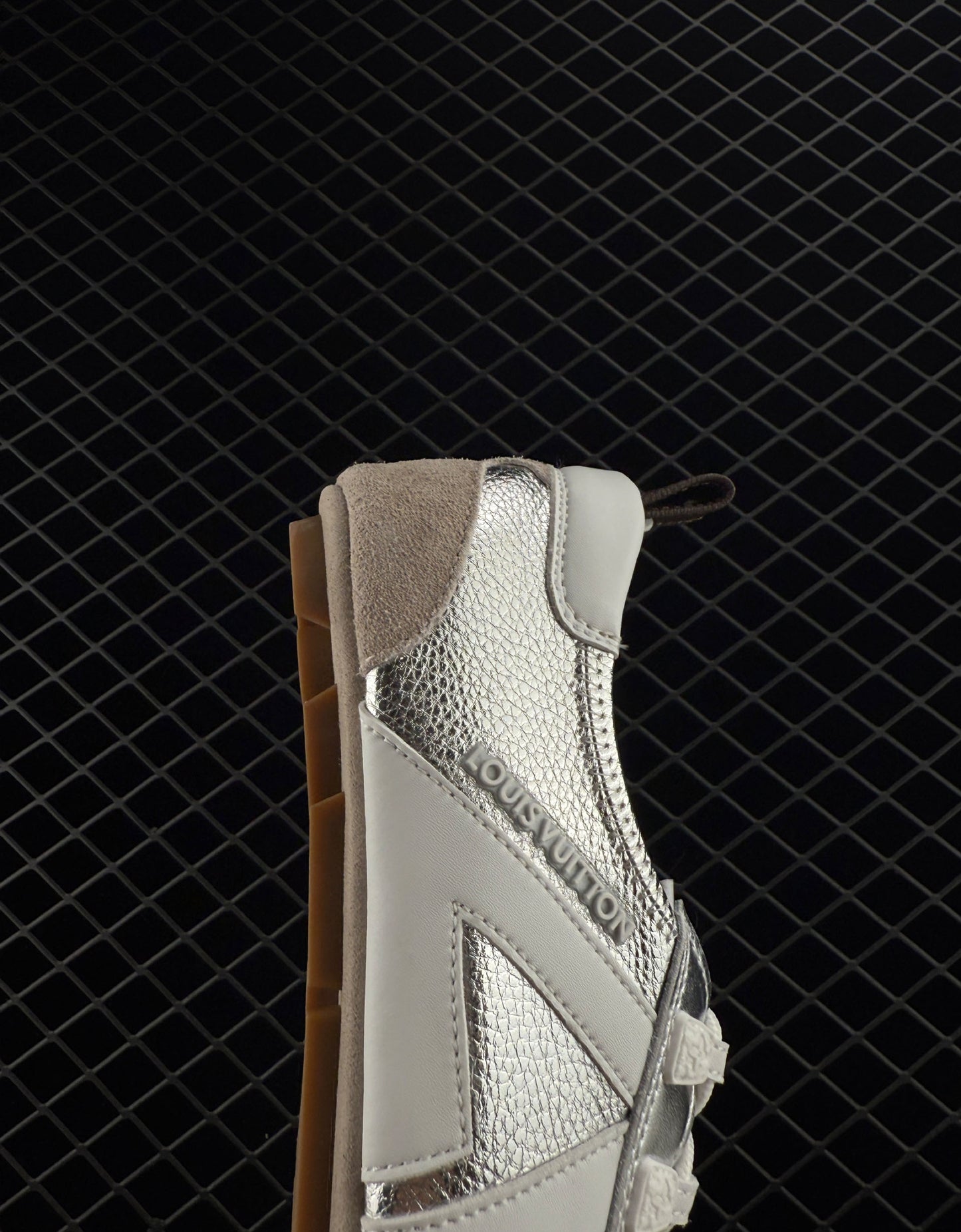 Louis Vuitton sheepskin round toe lace-up ballet style women's low-top casual shoes