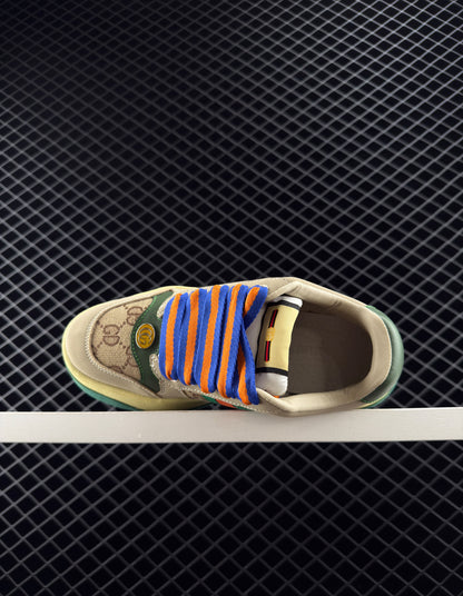 Gucci Jacquard Fabric Upper Material Sneakers