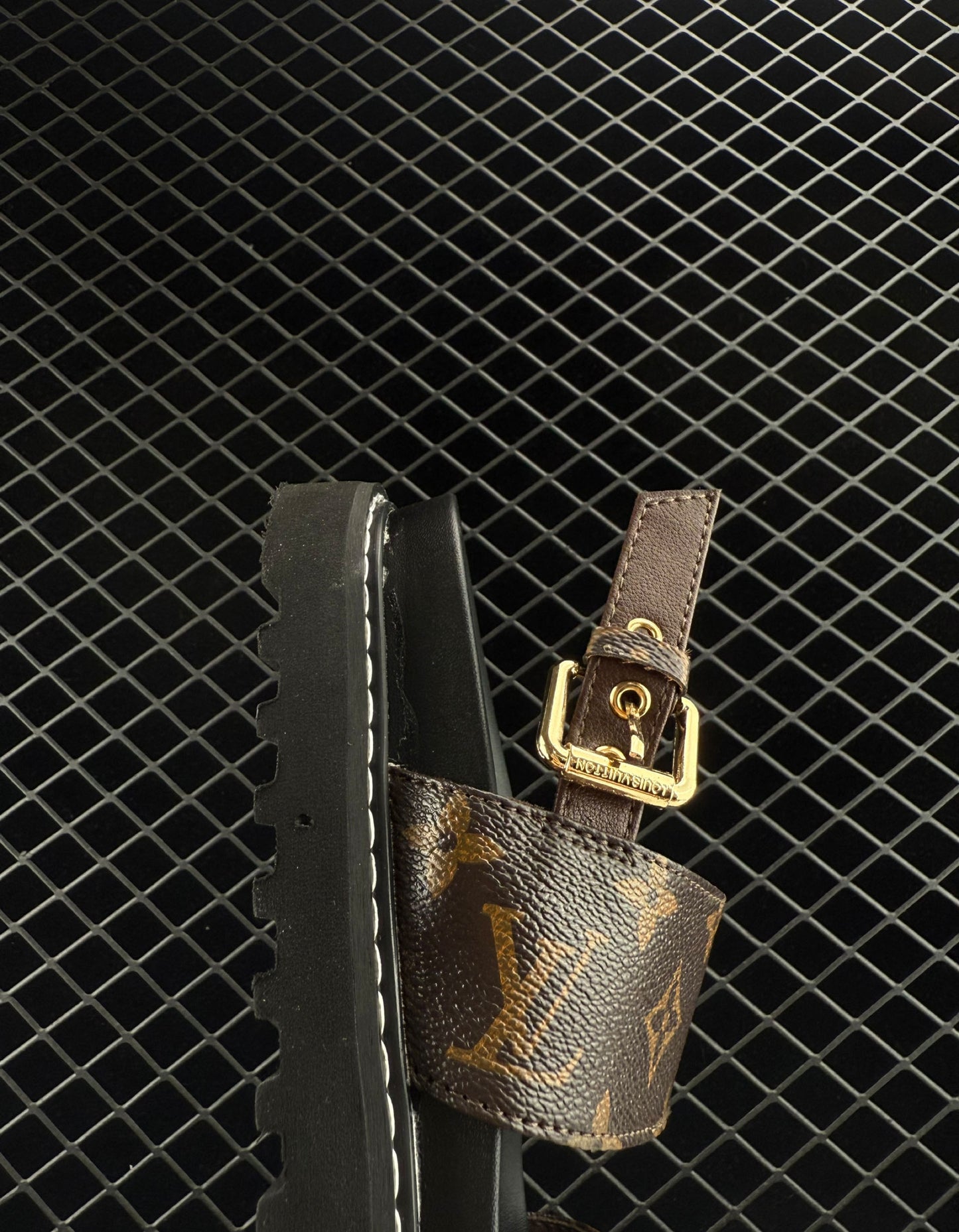 Louis Vuitton Printed Platform Elevated Casual Sandals