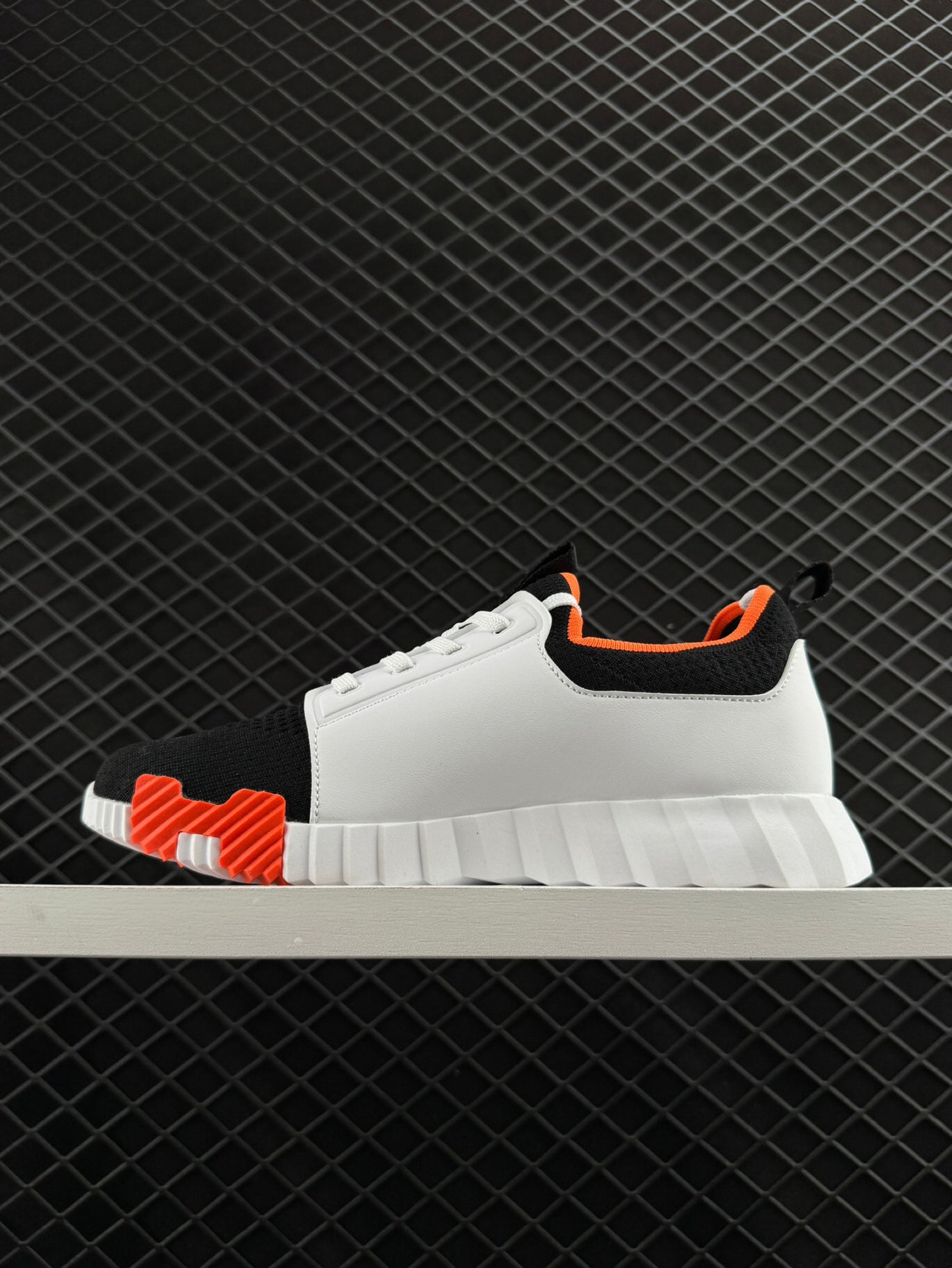 Hermes Bouncing Mesh Lace-up Round Toed Low-Top Life Casual Shoes