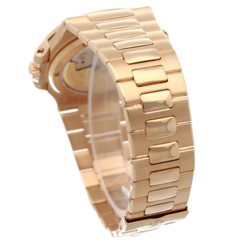 Patek Philippe Rose Gold Nautilus Mechanical Men's Watch