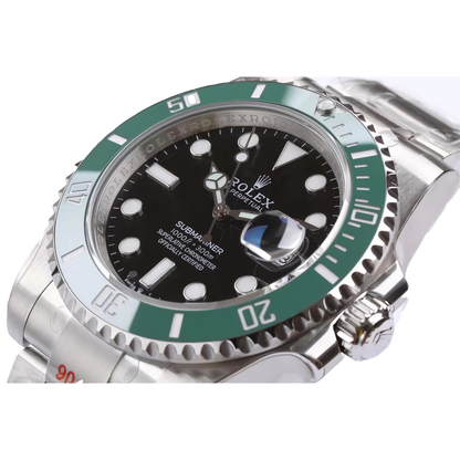 Rolex Submariner Kermit 126610LV Date Steel 41mm Green Ceramic Bezel Green Water Ghost Watch