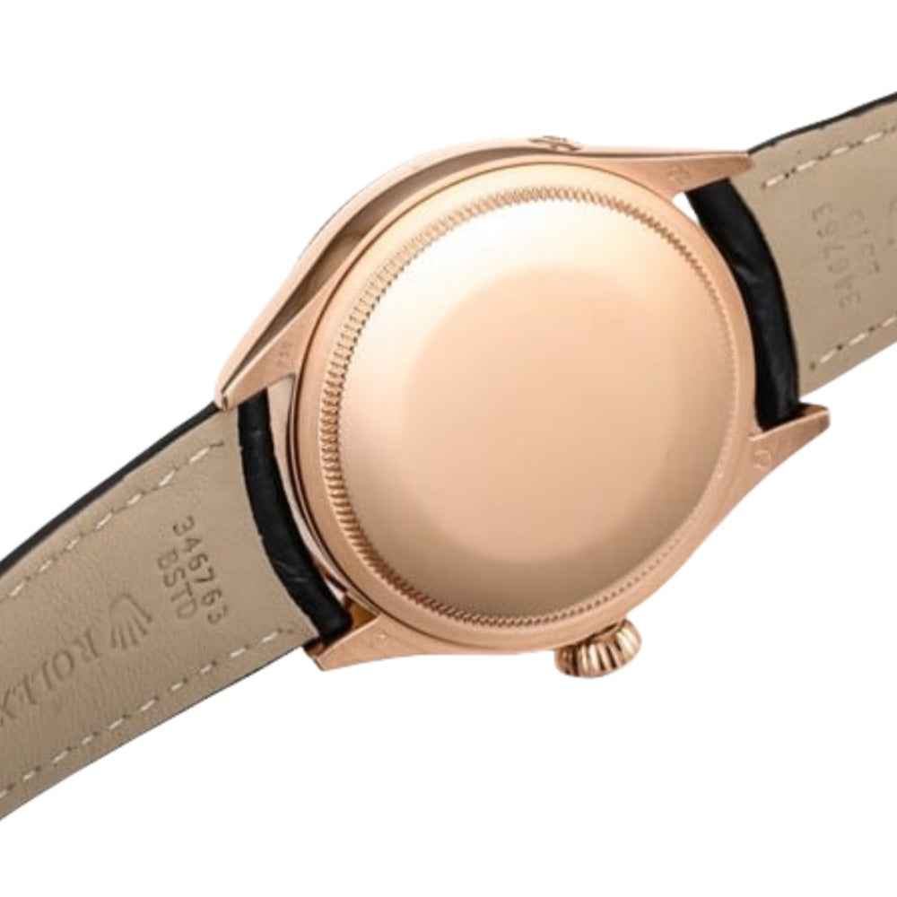 Rolex Cellini Moonphase White Dial Rose Gold Mens Watch 50535