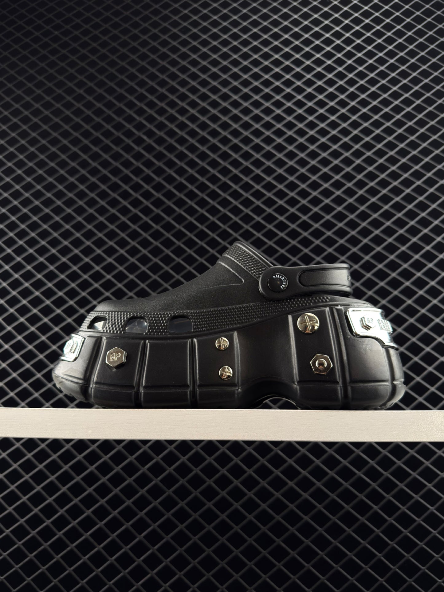 Balenciaga Hardcrocs Black Slip-on Round Toe Crocs