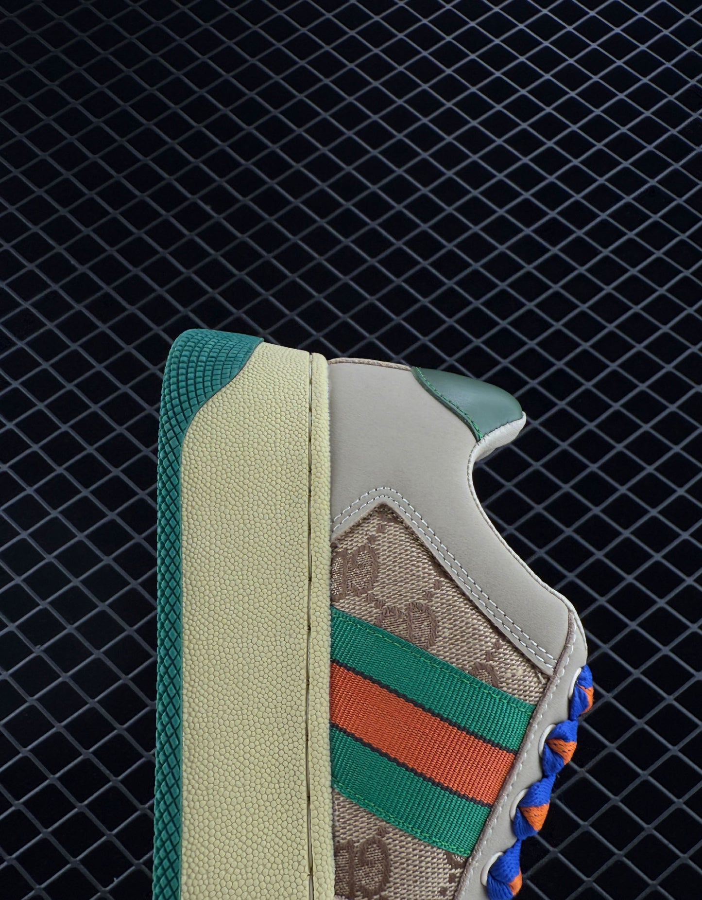 Gucci Jacquard Fabric Upper Material Sneakers