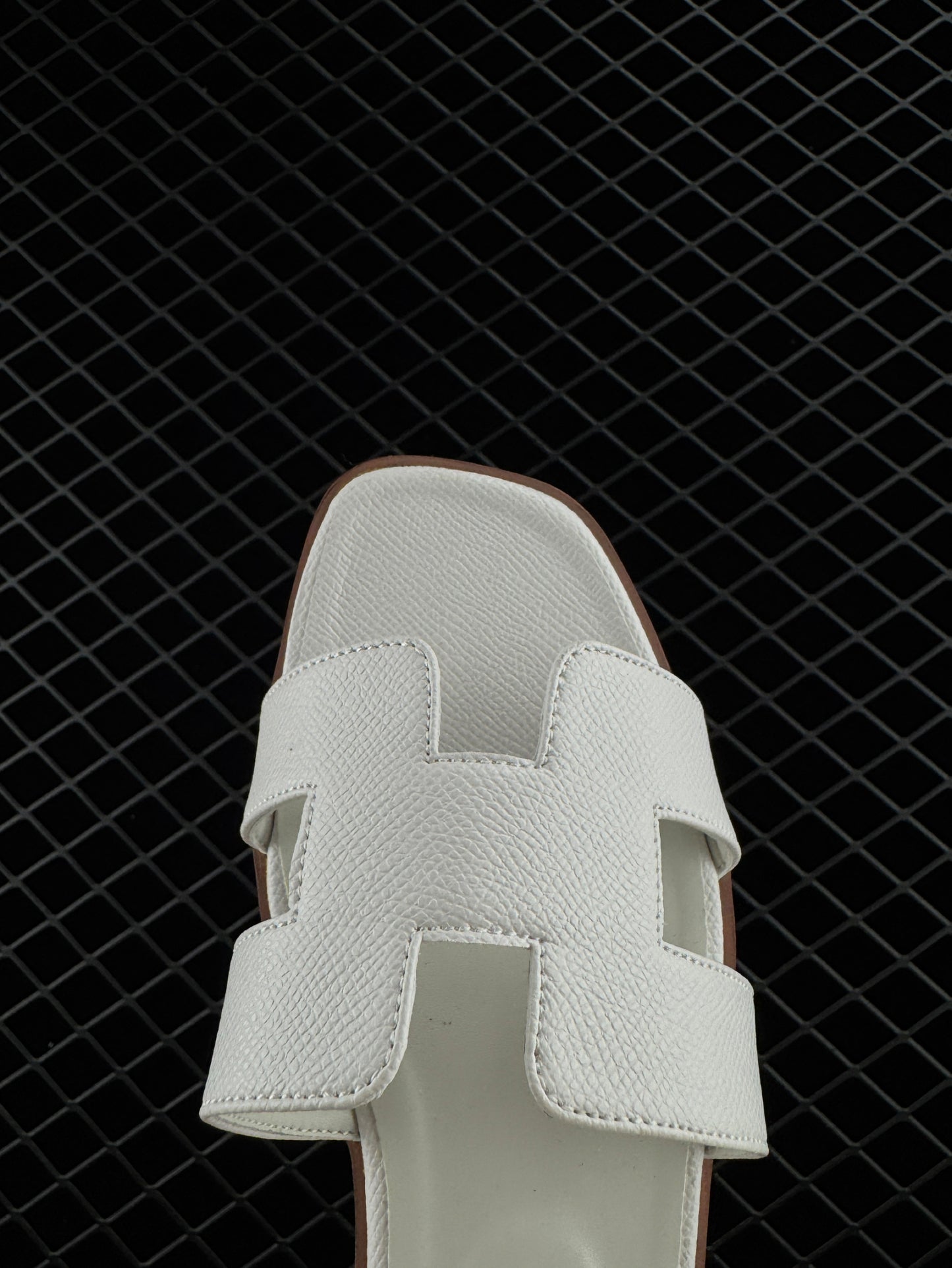 Hermes White Vacation Home Essentials Flat Slippers with Large Soles