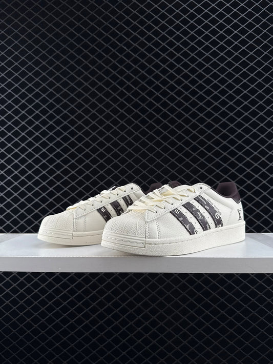 Louis Vuitton & Adidas Originals Gazelle Indoor Low Top Casual Skate Shoes