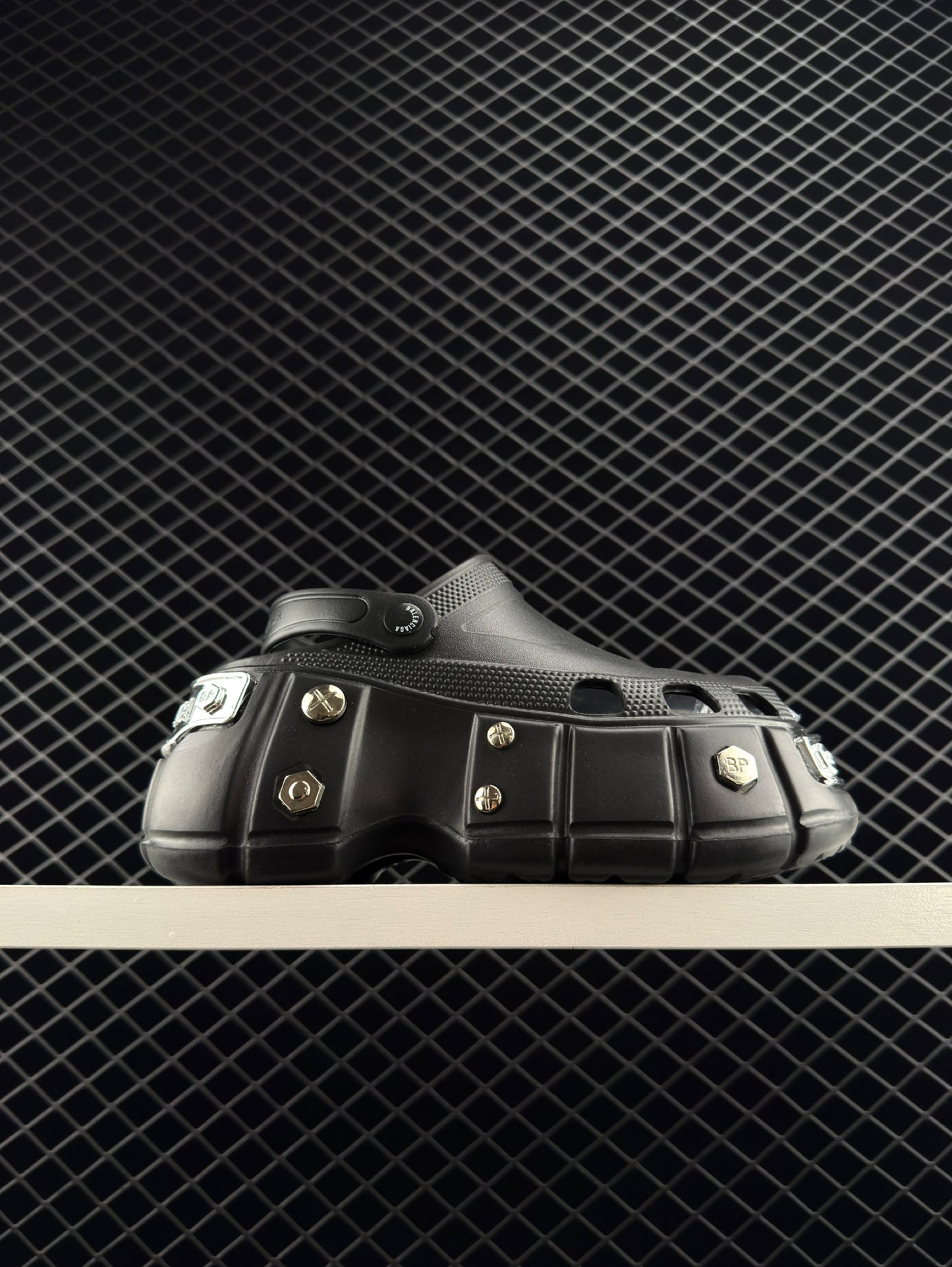 Balenciaga Hardcrocs Black Slip-on Round Toe Crocs