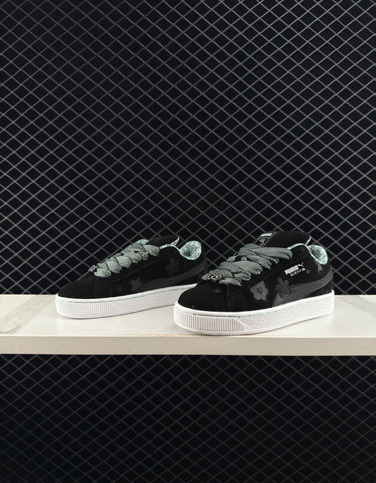 Puma Comfortable Soft Non-slip Wear-resistant Low-top Women's Black Sneakers