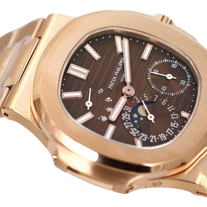 Patek Philippe Nautilus Annual Calendar Rose Gold Brown Dial 5712/1R-001