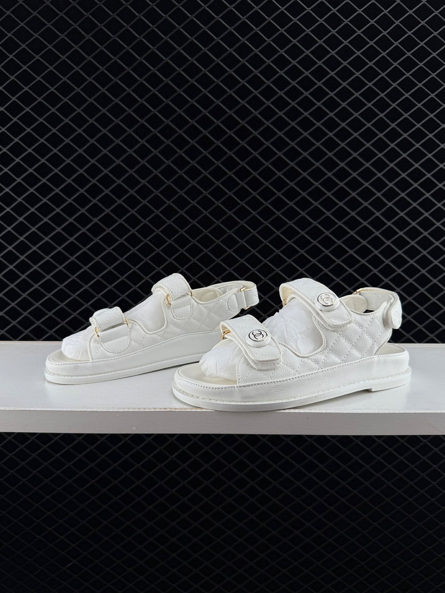 Chanel Velcro Flat Casual Sandals