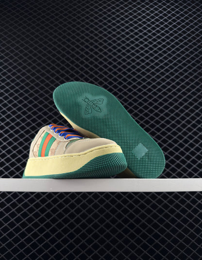 Gucci Jacquard Fabric Upper Material Sneakers