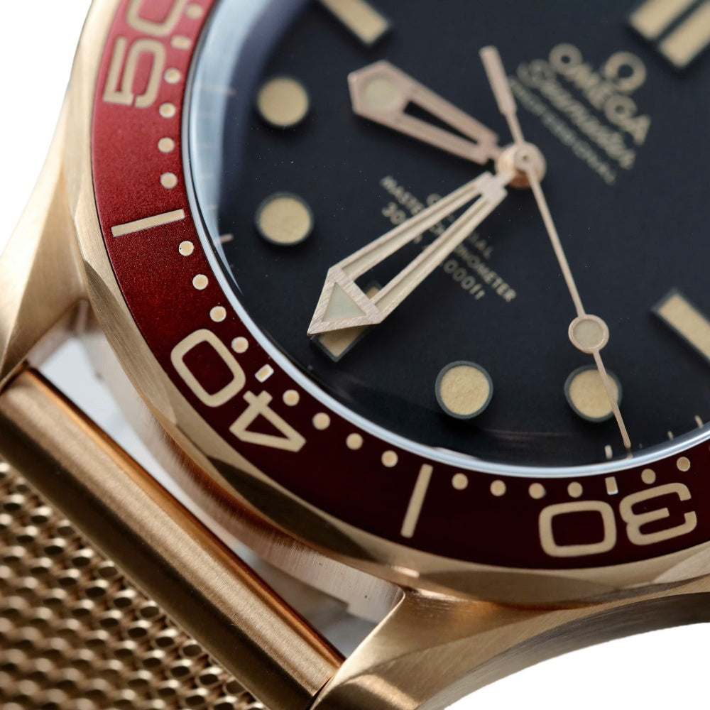 Omega Seamaster Diver Watch 300M Bronze Gold Rep 11 Pink Gold Plated Workshop VS 42mm