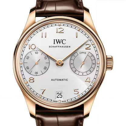 IWC White Dial IW501706 Calendar Type Fully Automatic Watch