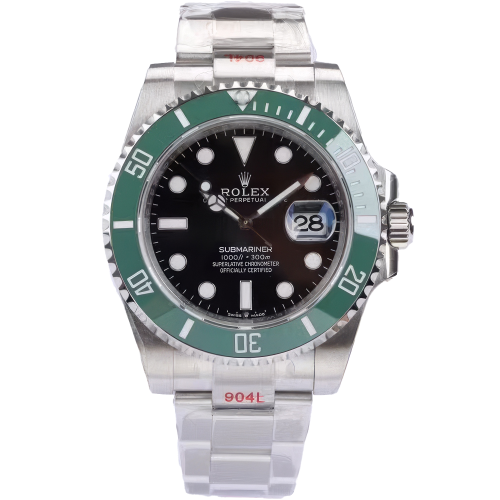 Rolex Submariner Kermit 126610LV Date Steel 41mm Green Ceramic Bezel Green Water Ghost Watch