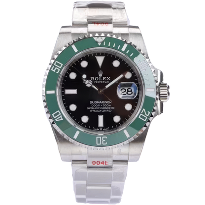 Rolex Submariner Kermit 126610LV Date Steel 41mm Green Ceramic Bezel Green Water Ghost Watch