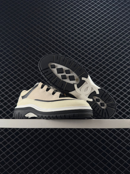 Chanel Low Top Lace-up Flat Life Casual Shoes