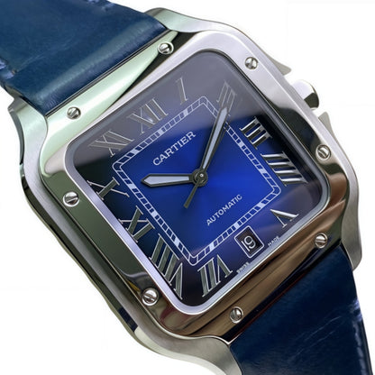 Cartier Santos De Cartier WSSA0048 Automatic Blue Dial Mens Watch