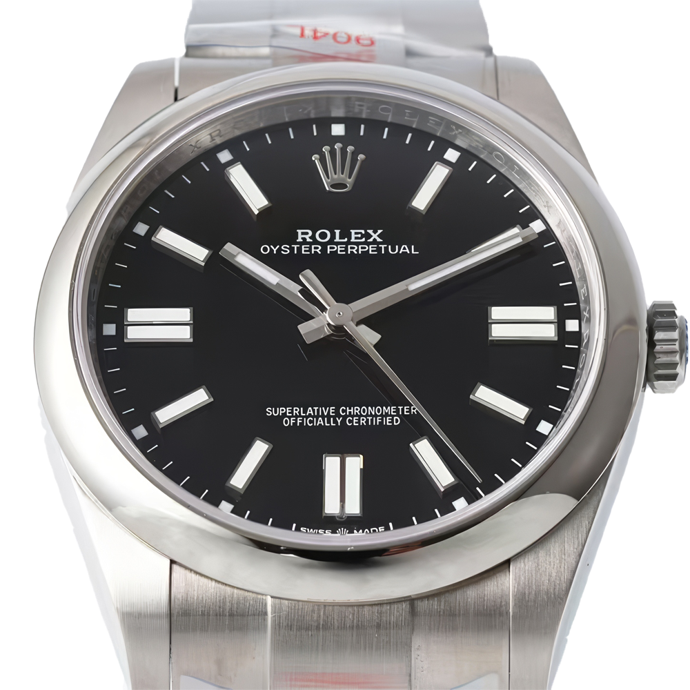 Rolex 124300 Oyster Perpetual 41 Black Dial Steel Watch
