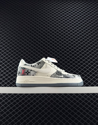 Louis Vuitton Black And White Denim Starry Sky Sneakers