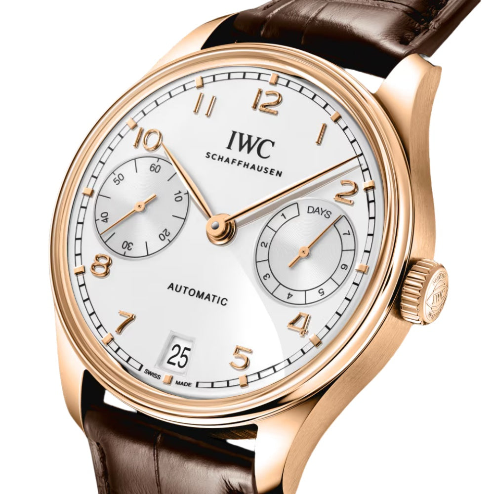 IWC White Dial IW501706 Calendar Type Fully Automatic Watch