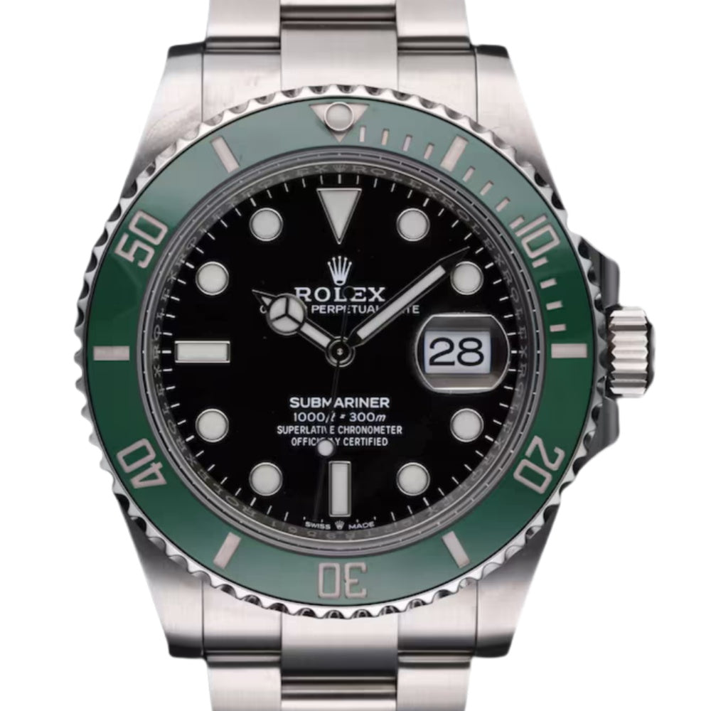Rolex Submariner Kermit 126610LV Date Steel 41mm Green Ceramic Bezel Green Water Ghost Watch