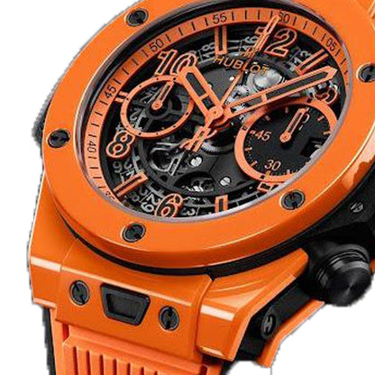 Hublot Big Bang Unico Vibrant Orange Wrist Watch