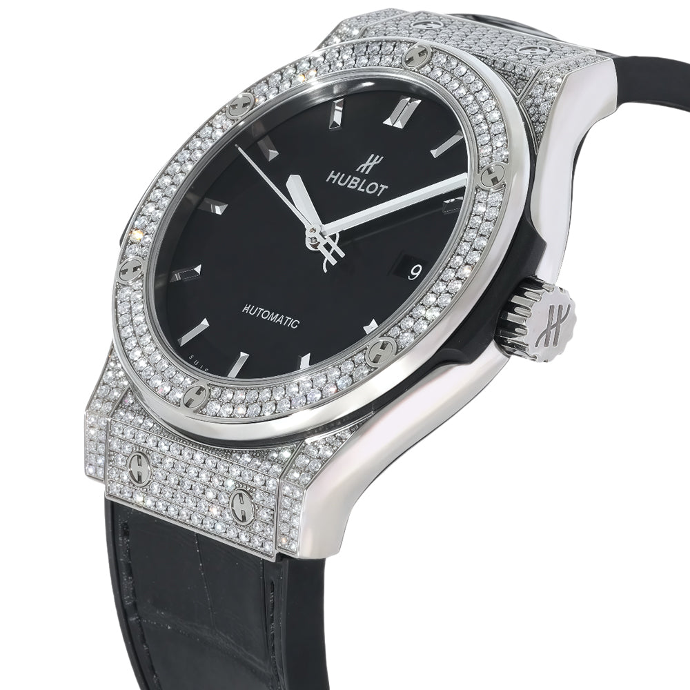 Hublot Classic Fusion Titanium Black Automatic Wrist Watch
