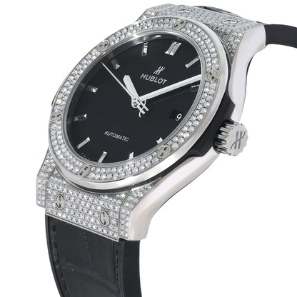Hublot Classic Fusion Titanium Black Automatic Wrist Watch