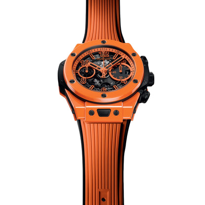 Hublot Big Bang Unico Vibrant Orange Wrist Watch