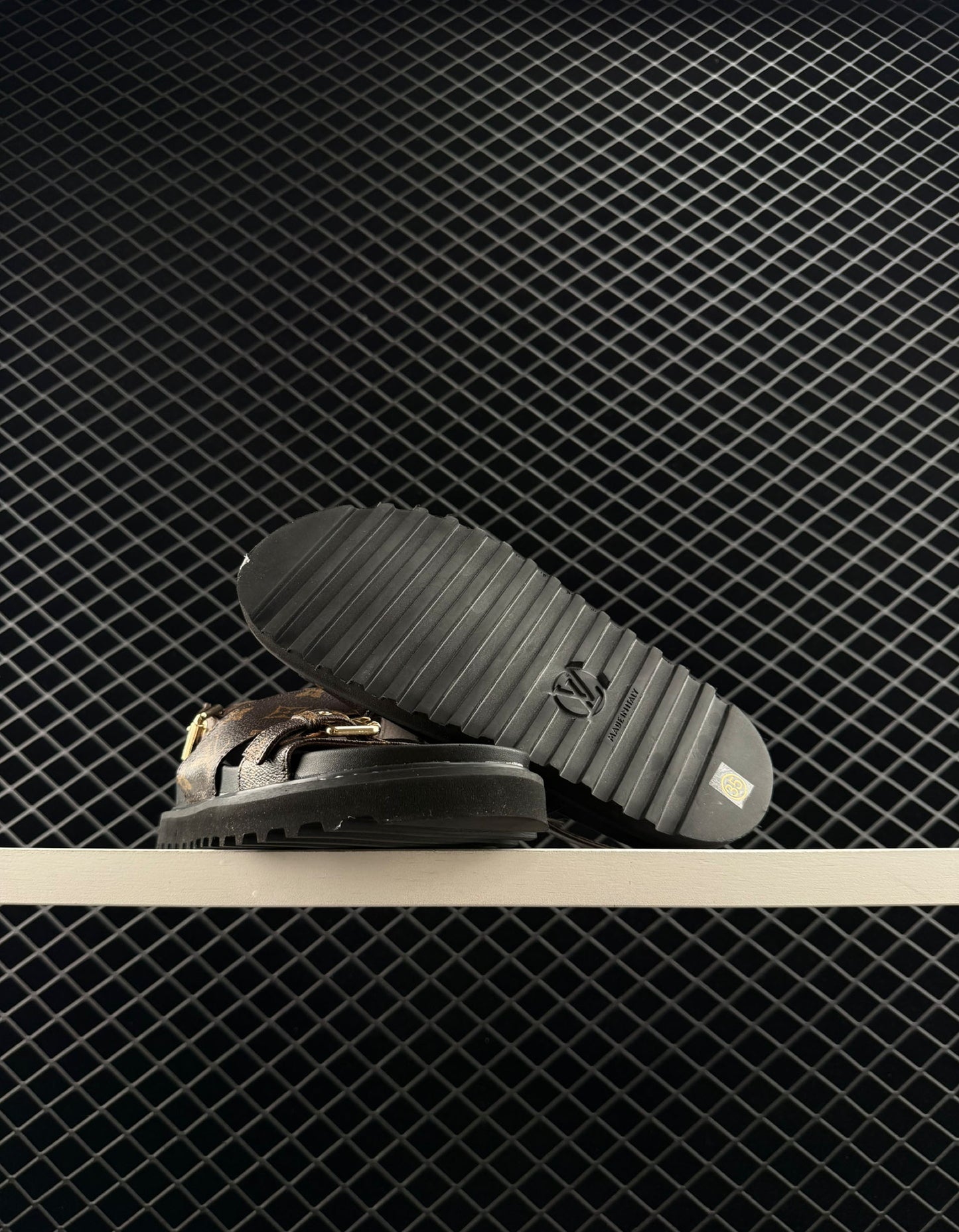 Louis Vuitton Printed Platform Elevated Casual Sandals