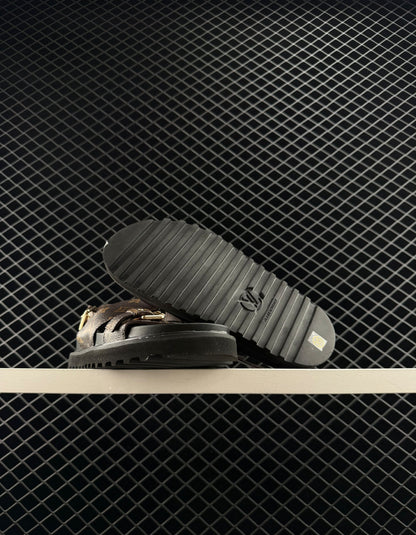 Louis Vuitton Printed Platform Elevated Casual Sandals