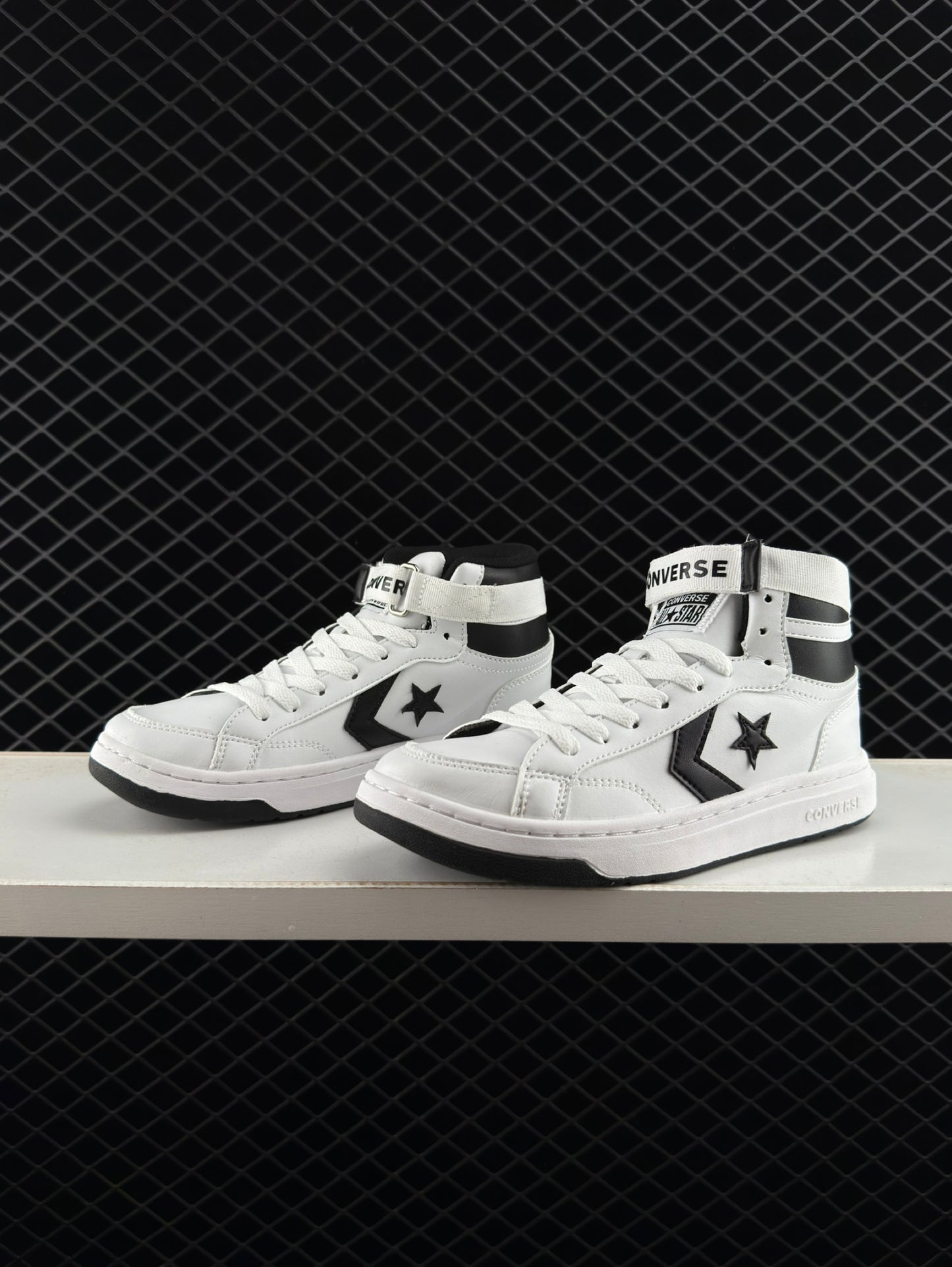 Converse Retro High Top Black and White Basketball Shoes