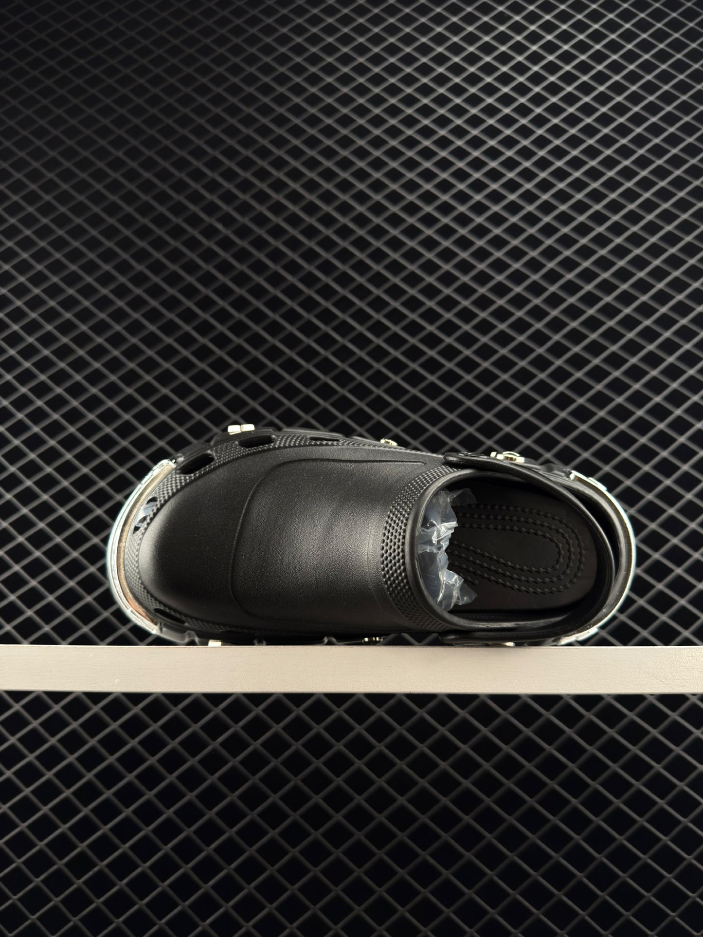 Balenciaga Hardcrocs Black Slip-on Round Toe Crocs