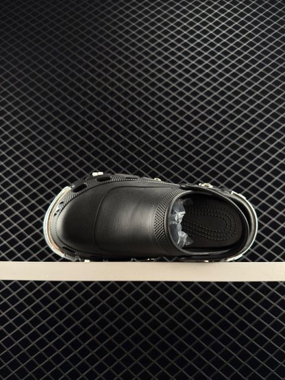 Balenciaga Hardcrocs Black Slip-on Round Toe Crocs