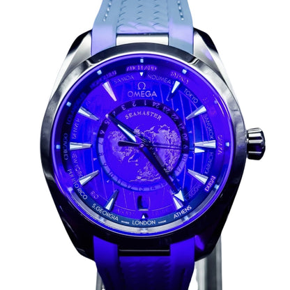 Omega Sea Master Aqua Terra WorldTimer Summer Blue FullSet Ref#220.12.43.22.03.0