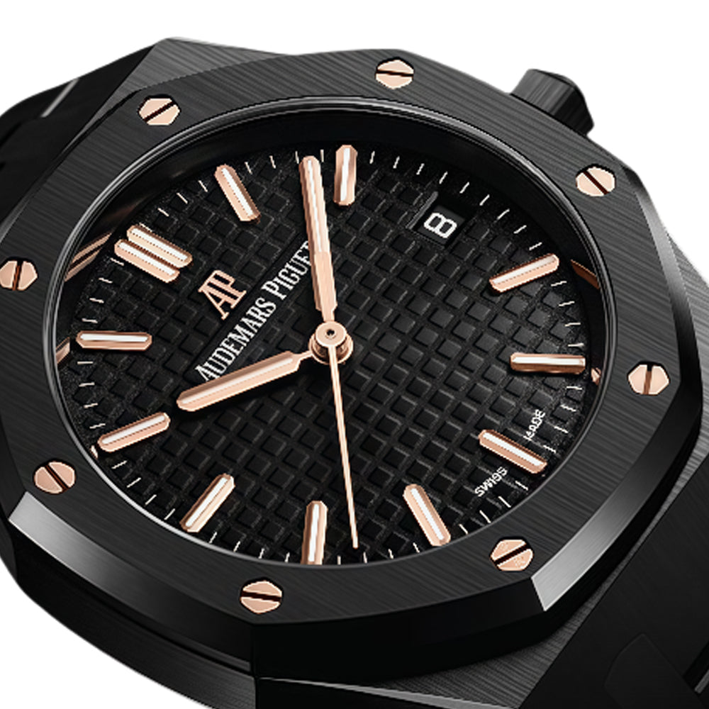 Audemars Piguet Royal Oak Self Winding 34mm Black Wrist Watch