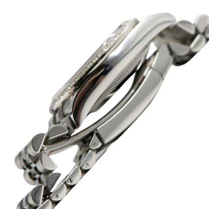 Rolex Men's Datejust Stainless Steel 36mm Oyster Diamond Bezel Navy Blue Diamond Dial Watch